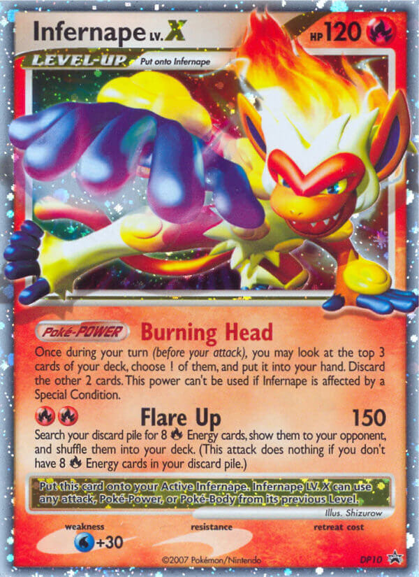 Infernape LV.X (DP10) [Diamond & Pearl: Black Star Promos] | Nerdhalla Games