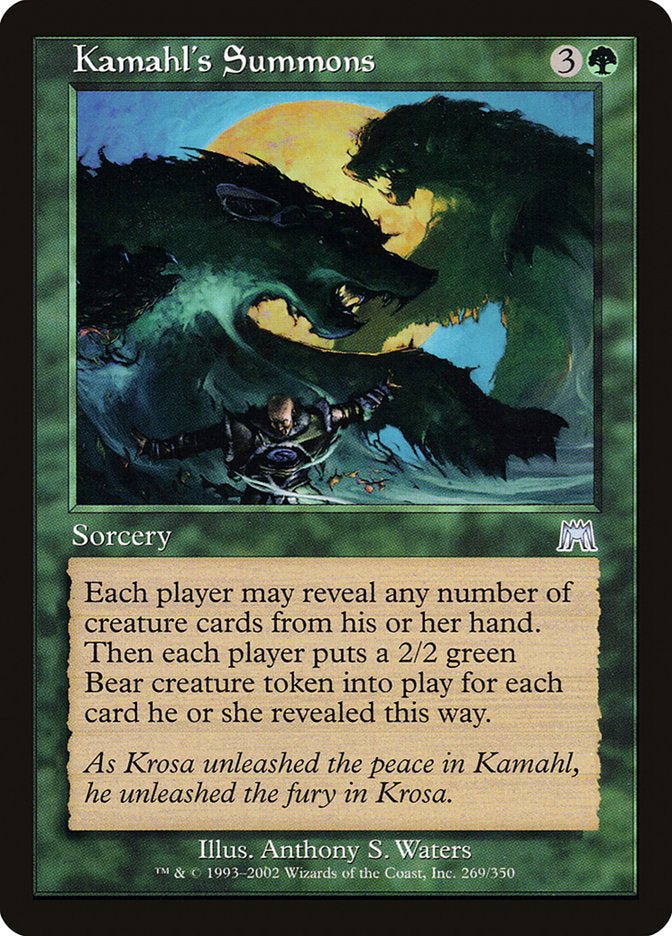 Kamahl's Summons [Onslaught] | Nerdhalla Games