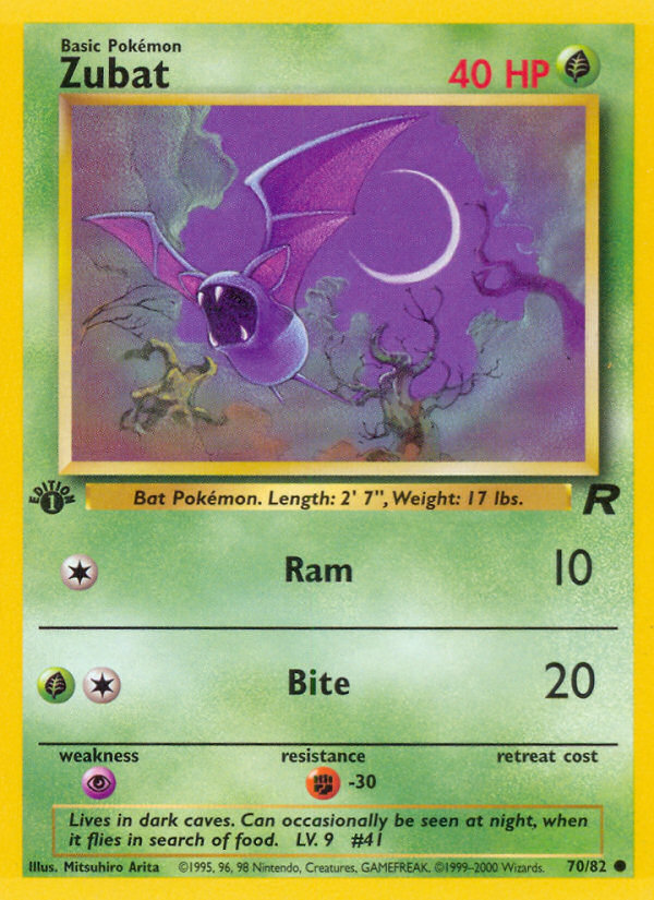 Zubat (70/82) [Team Rocket 1st Edition] | Nerdhalla Games