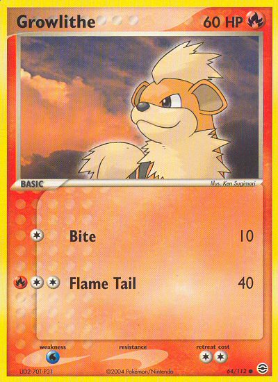 Growlithe (64/112) [EX: FireRed & LeafGreen] | Nerdhalla Games