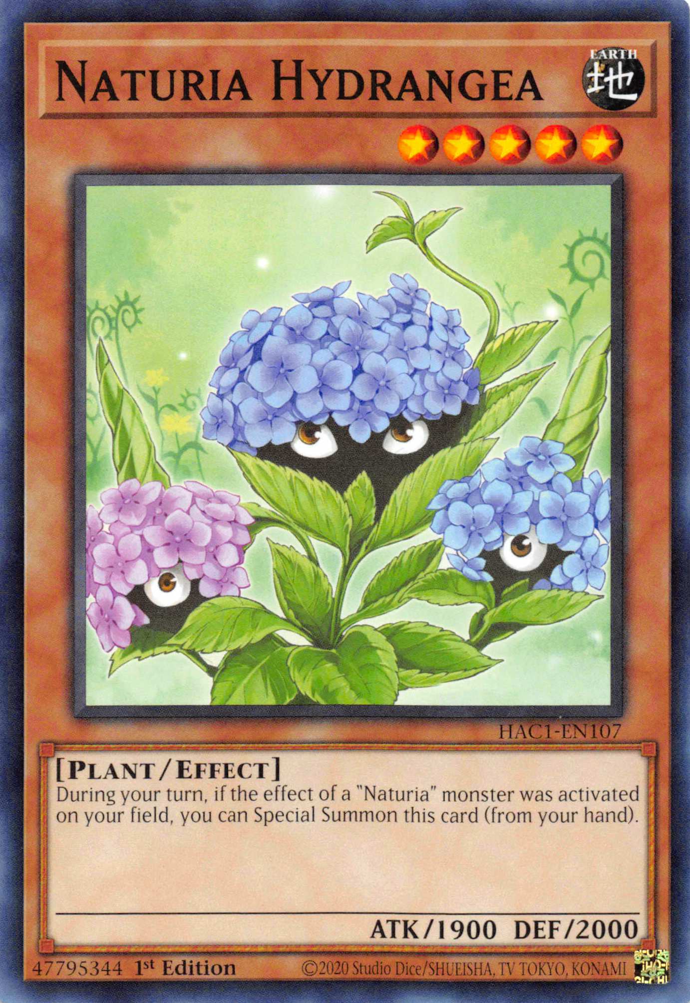 Naturia Hydrangea [HAC1-EN107] Common | Nerdhalla Games