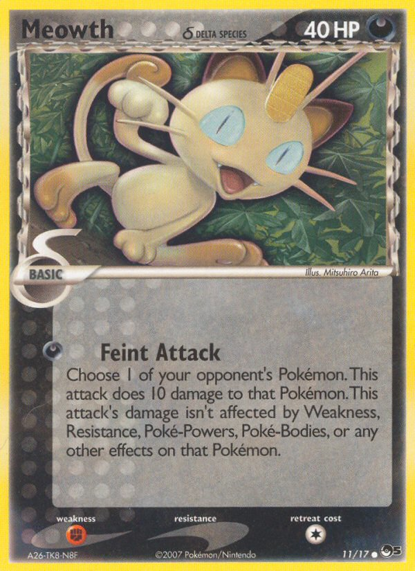 Meowth (11/17) (Delta Species) [POP Series 5] | Nerdhalla Games