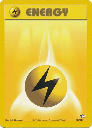 Lightning Energy (109/111) [Neo Genesis Unlimited] | Nerdhalla Games