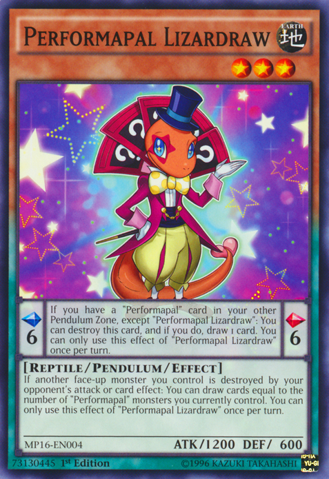 Performapal Lizardraw [MP16-EN004] Common | Nerdhalla Games