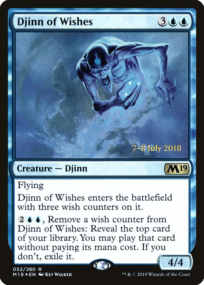 Djinn of Wishes  [Core Set 2019 Prerelease Promos] | Nerdhalla Games