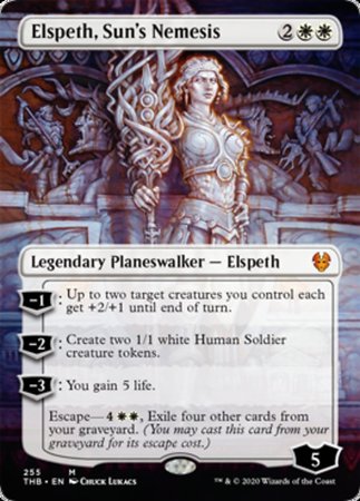 Elspeth, Sun's Nemesis (Borderless) [Theros Beyond Death] | Nerdhalla Games