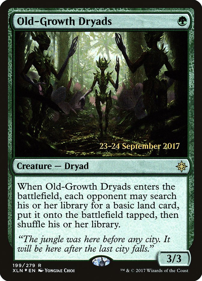 Old-Growth Dryads  [Ixalan Prerelease Promos] | Nerdhalla Games