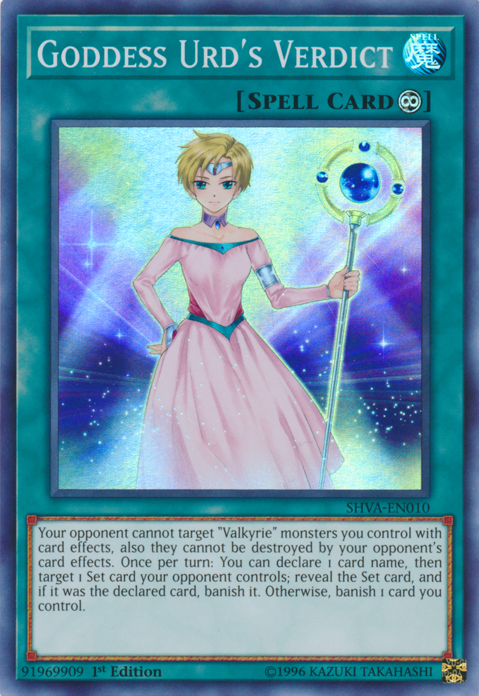 Goddess Urd's Verdict [SHVA-EN010] Super Rare | Nerdhalla Games