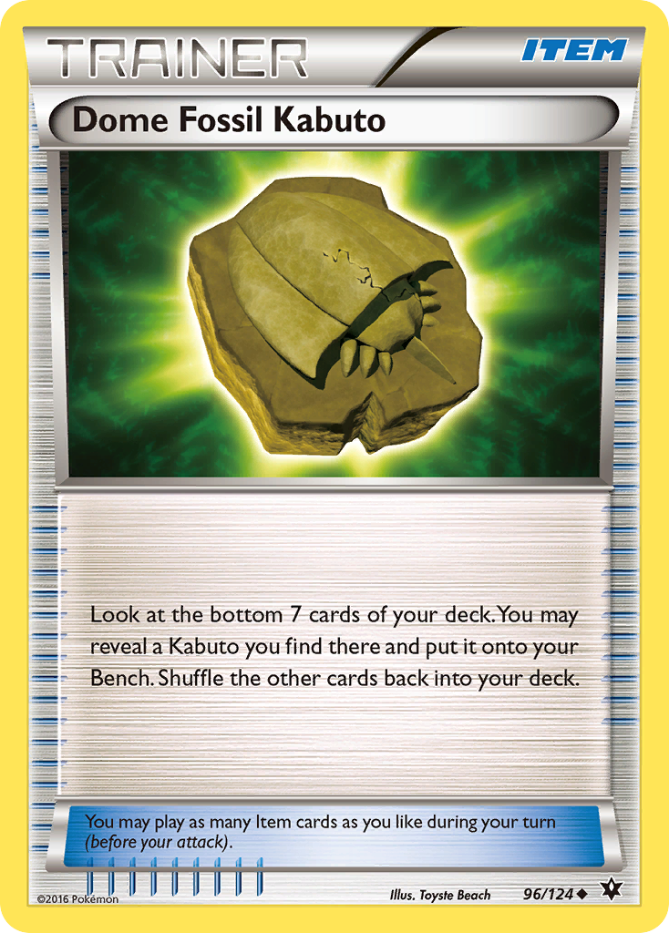 Dome Fossil Kabuto (96/124) [XY: Fates Collide] | Nerdhalla Games