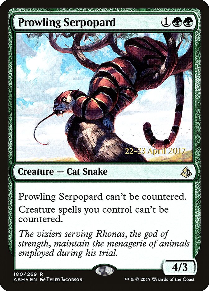 Prowling Serpopard  [Amonkhet Prerelease Promos] | Nerdhalla Games