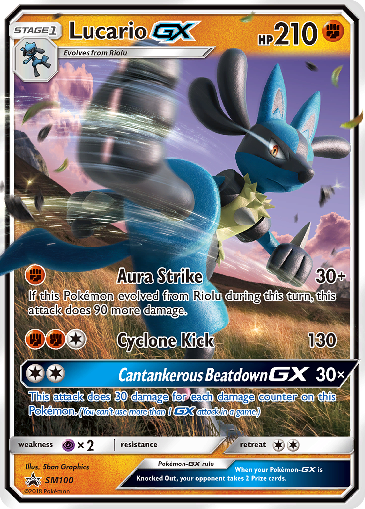 Lucario GX (SM100) [Sun & Moon: Black Star Promos] | Nerdhalla Games