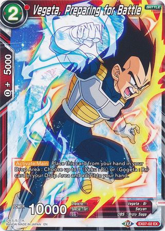 Vegeta, Preparing for Battle [EX07-02] | Nerdhalla Games