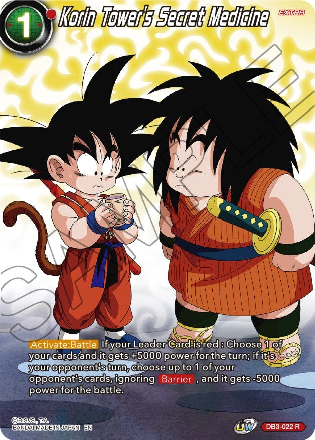 Korin Tower's Secret Medicine (DB3-022) [Theme Selection: History of Son Goku] | Nerdhalla Games