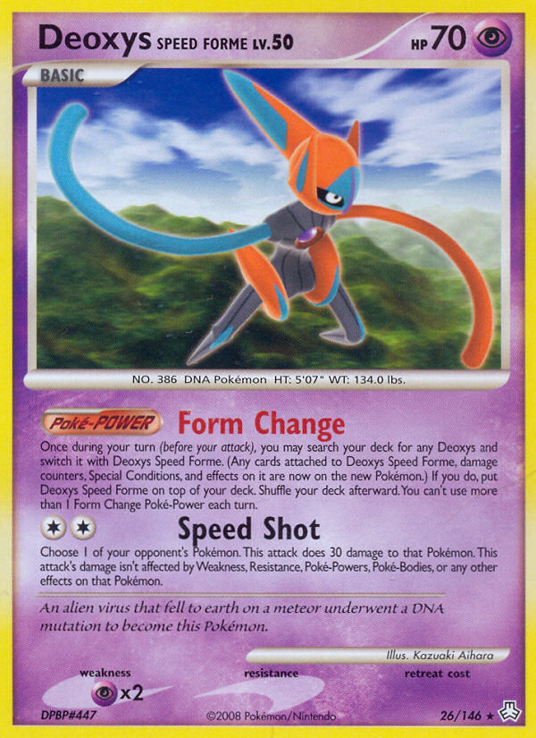 Deoxys Speed Forme (26/146) [Diamond & Pearl: Legends Awakened] | Nerdhalla Games