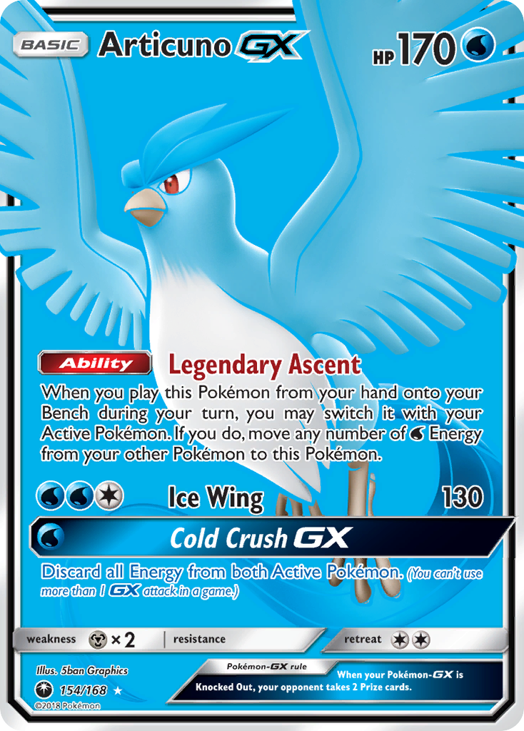 Articuno GX (154/168) [Sun & Moon: Celestial Storm] | Nerdhalla Games