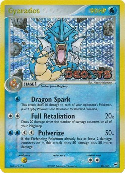 Gyarados (8/107) (Stamped) [EX: Deoxys] | Nerdhalla Games