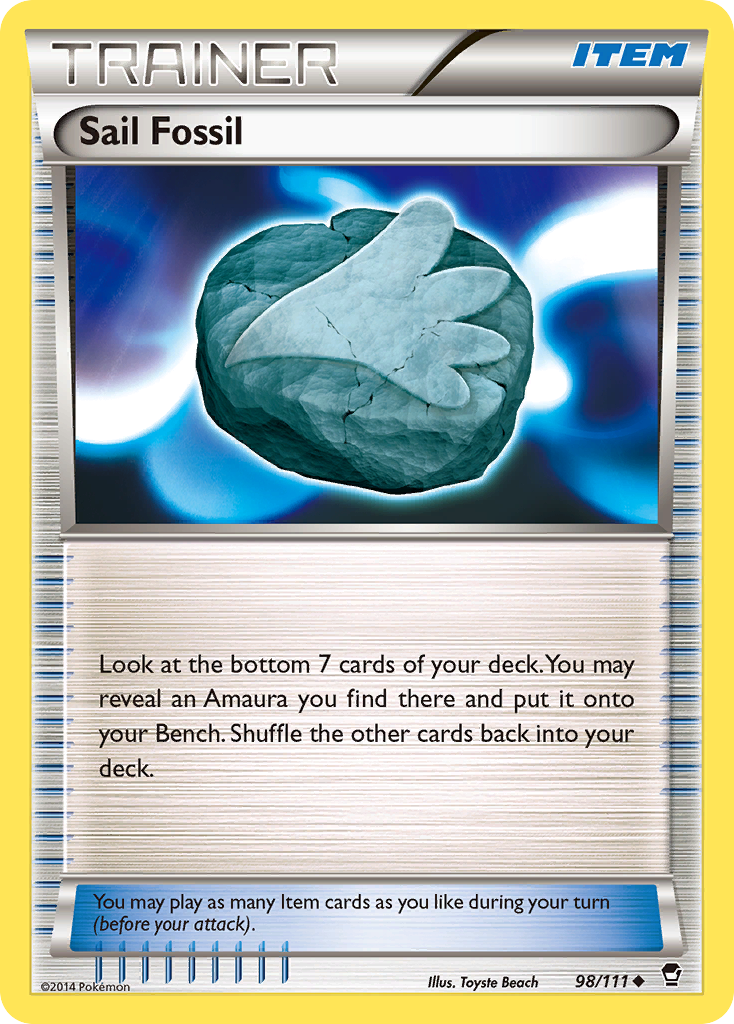 Sail Fossil (98/111) [XY: Furious Fists] | Nerdhalla Games