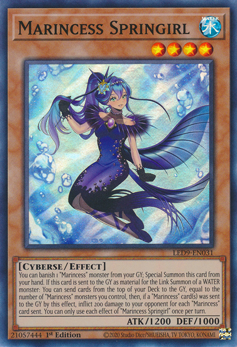 Marincess Springirl [LED9-EN031] Super Rare | Nerdhalla Games